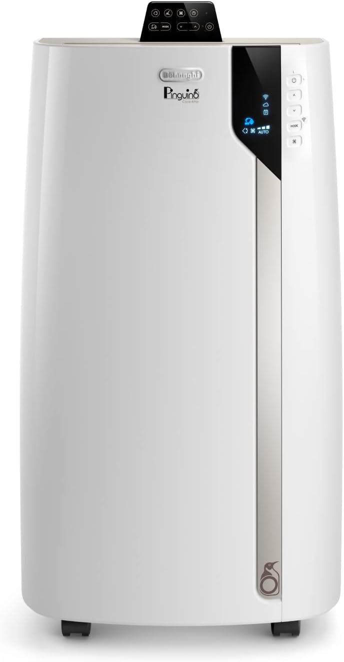 DELONGHI Pinguino PAC EX130 CST Climatiseur mobile WiFi avec fonction de déshumidification, version Pro jusqu'à 120 m³ Blanc
