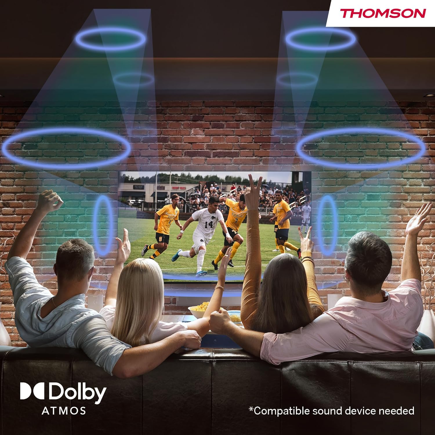THOMSON 55 Pouces (139 cm) 4K Ultra HD Smart Android TV, Google Assistant, Wi-FI, Dolby Digital, Bluetooth, Triple-Tuner (Câble/Satellite/Antenne), HDMI, CI+, A+ Panneau – 55UA5S13 [Classe énergétique E]