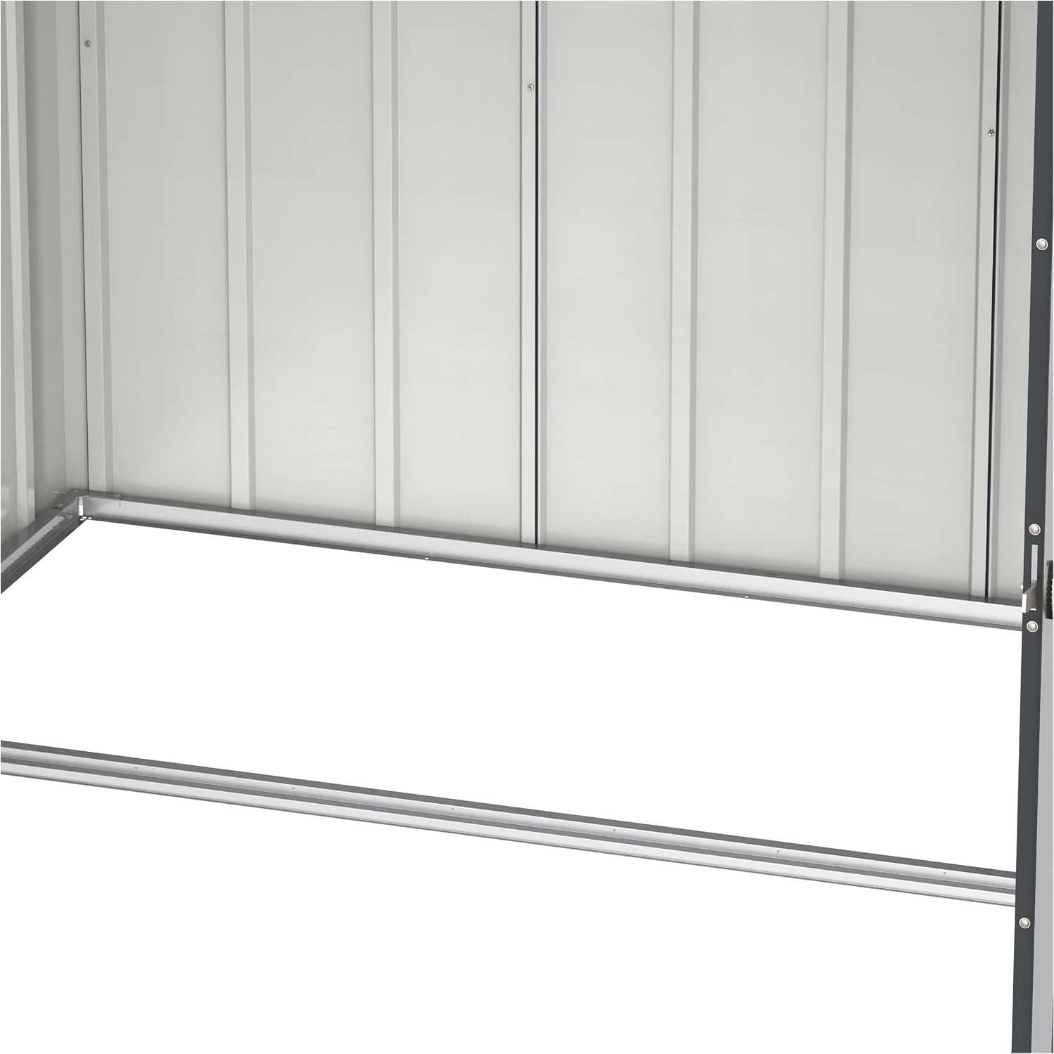 Duramax Abri à vélos pour 2 vélos avec portes doubles verrouillables entièrement larges, abri de stockage en métal, abri de jardin pour vélos, stockage de vélos, 203 x 101 x 146 cm, anthracite