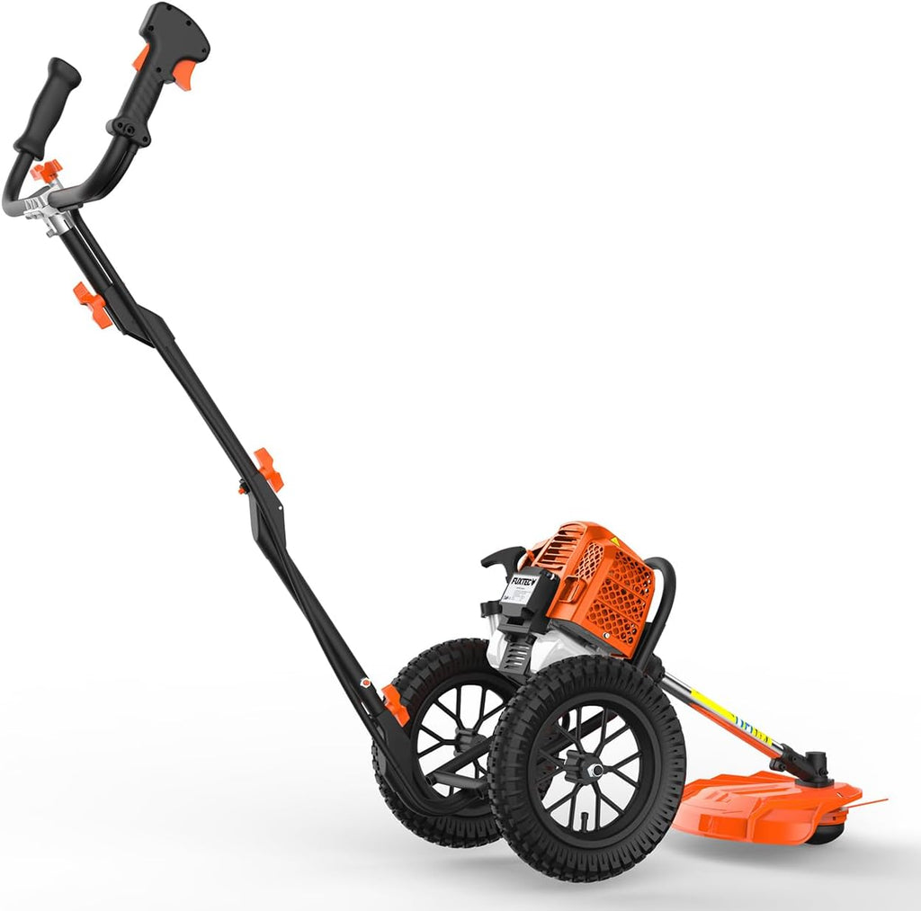 Fuxtec Débroussailleuse Thermique Coupe Bordure à Roues FX-FSR162 62cm3 Bobine de Fil, Ultra Maniable, Spécialement Conçue pour Les Grands Terrains et Protéger Votre Dos