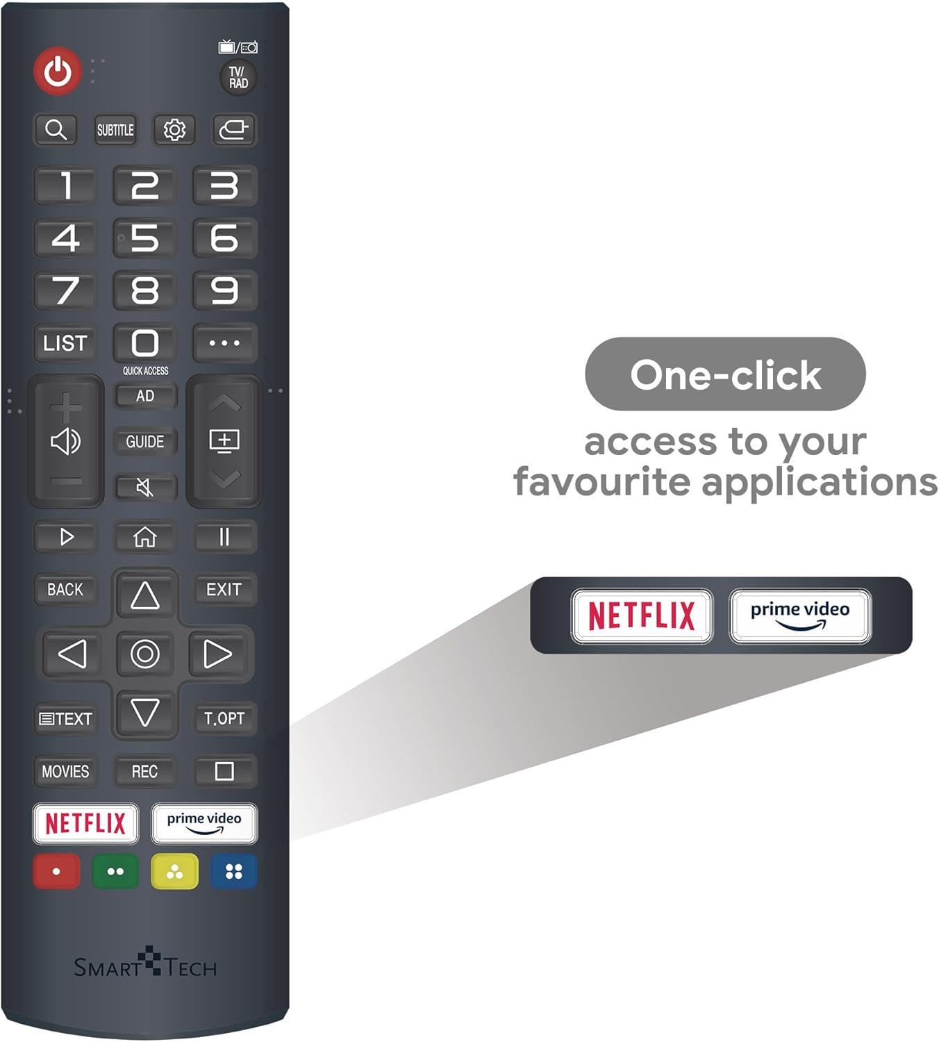 Smart Tech TV QLED 4K UHD 43' (109 cm) 43QW02V Web OS TV- 4xHDMI - 2xUSB - Dolby Vision - Dolby Atmos