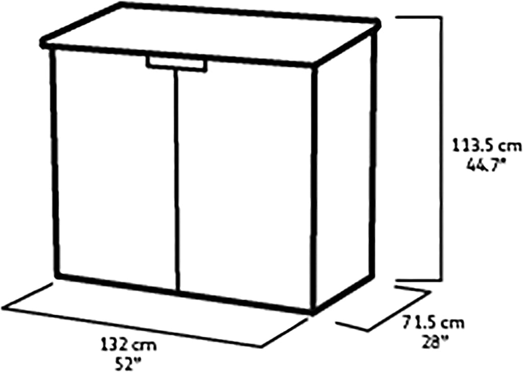 KETER Abri Horizontal Range Poubelle SIO Nova - 880 litres - Noir