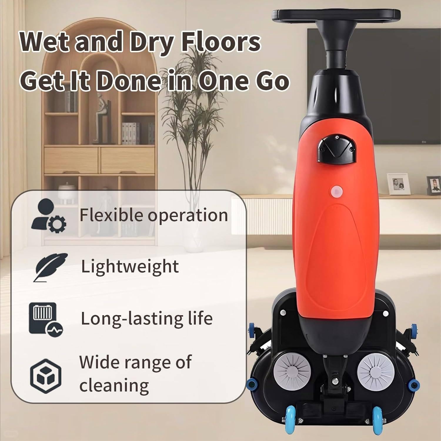 Polisseuse de sols professionnelle rotative double brosse nettoyage industriel