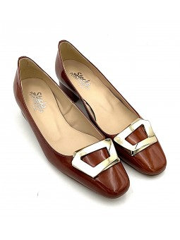 Ballerine Stocks Permanents Nedra / Vernis Havane
