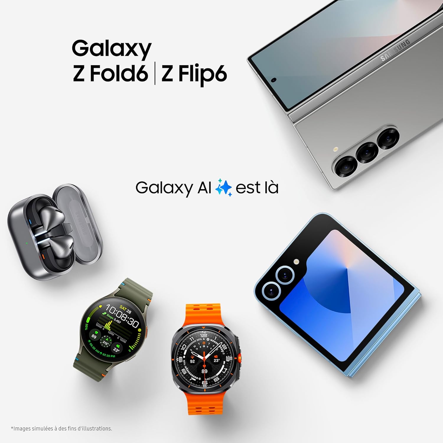 Buds3 Pro, Écouteurs sans Fil, Réduction Active de Bruit, Bluetooth, Argent, Audio 360, AI, Chargeur Secteur Inclus, (Version FR)