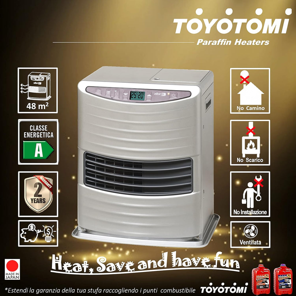 ZIBRO LC-300, Réchaud électronique portable, Excellence japonaise, Chauffe jusqu'à 48 mètres carrés, Aucune installation nécessaire, Puissance 3000 W