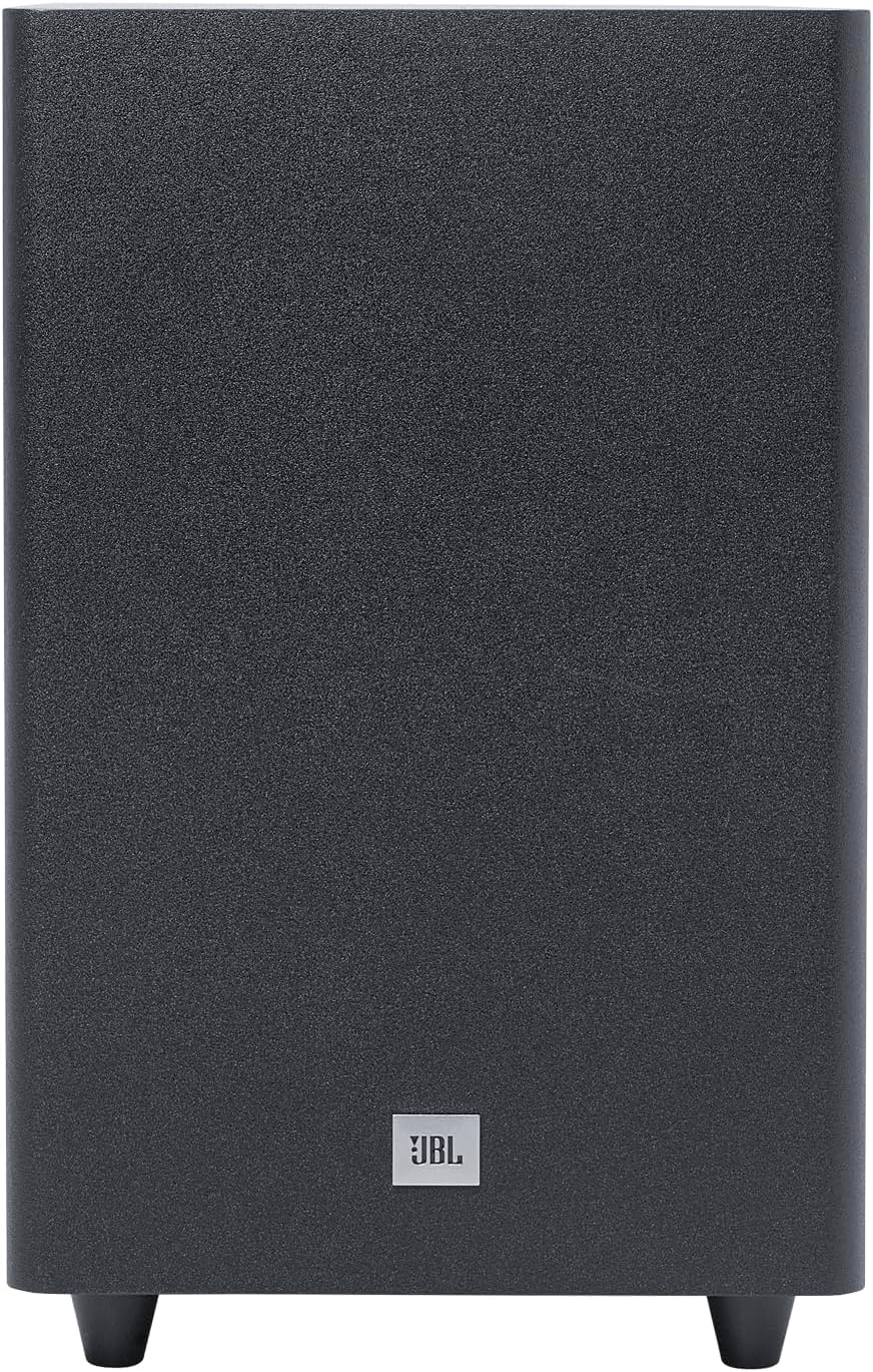 JBL Cinema SB 550, Barre de son 3.1 canaux avec caisson de basses sans fil, connexion HDMI ARC, Dolby Audio, musique sans fil en streaming, Bluetooth intégré, design compact, 250 W, en noir