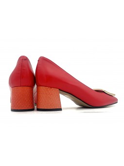 Escarpin Stocks Permanents Nisa / Rouge