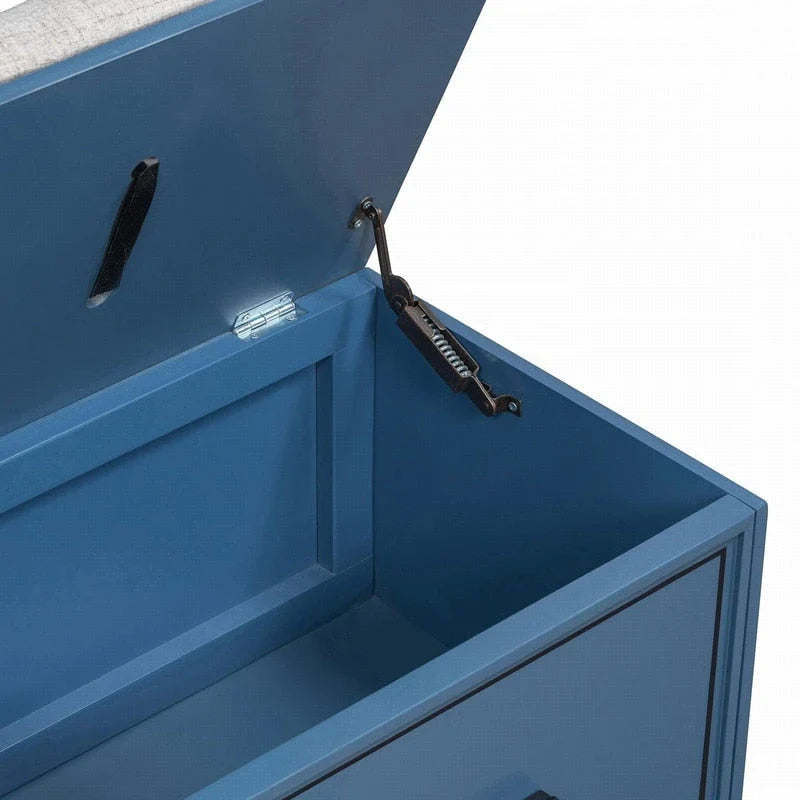 Shoe Bench with Removable Cushion and Hidden Storage for Entryway and Living Room Organization