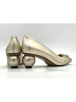 Escarpin Stocks Permanents Vania / Or