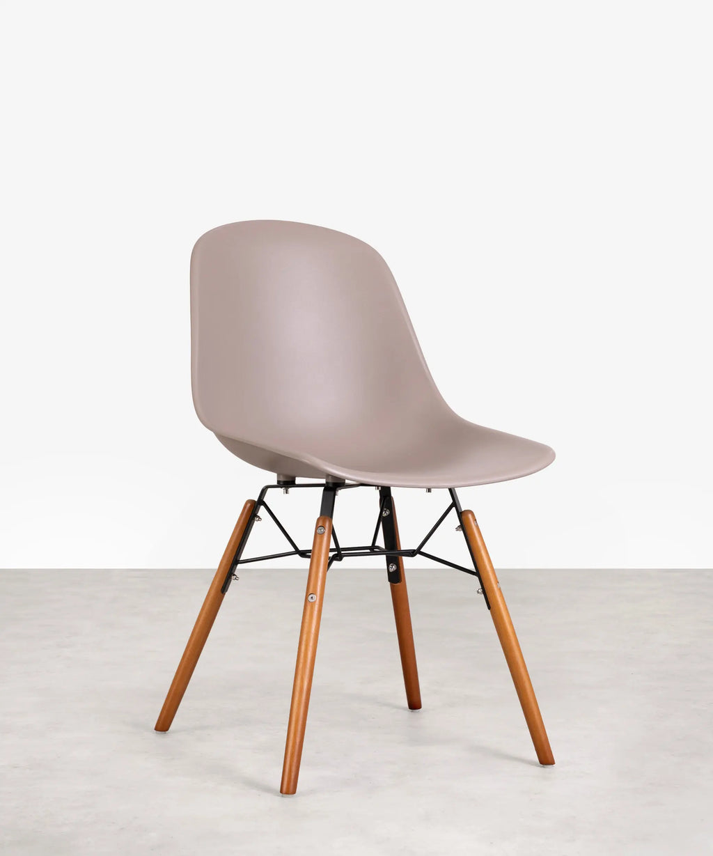 Silla de Polipropileno y Madera Elon