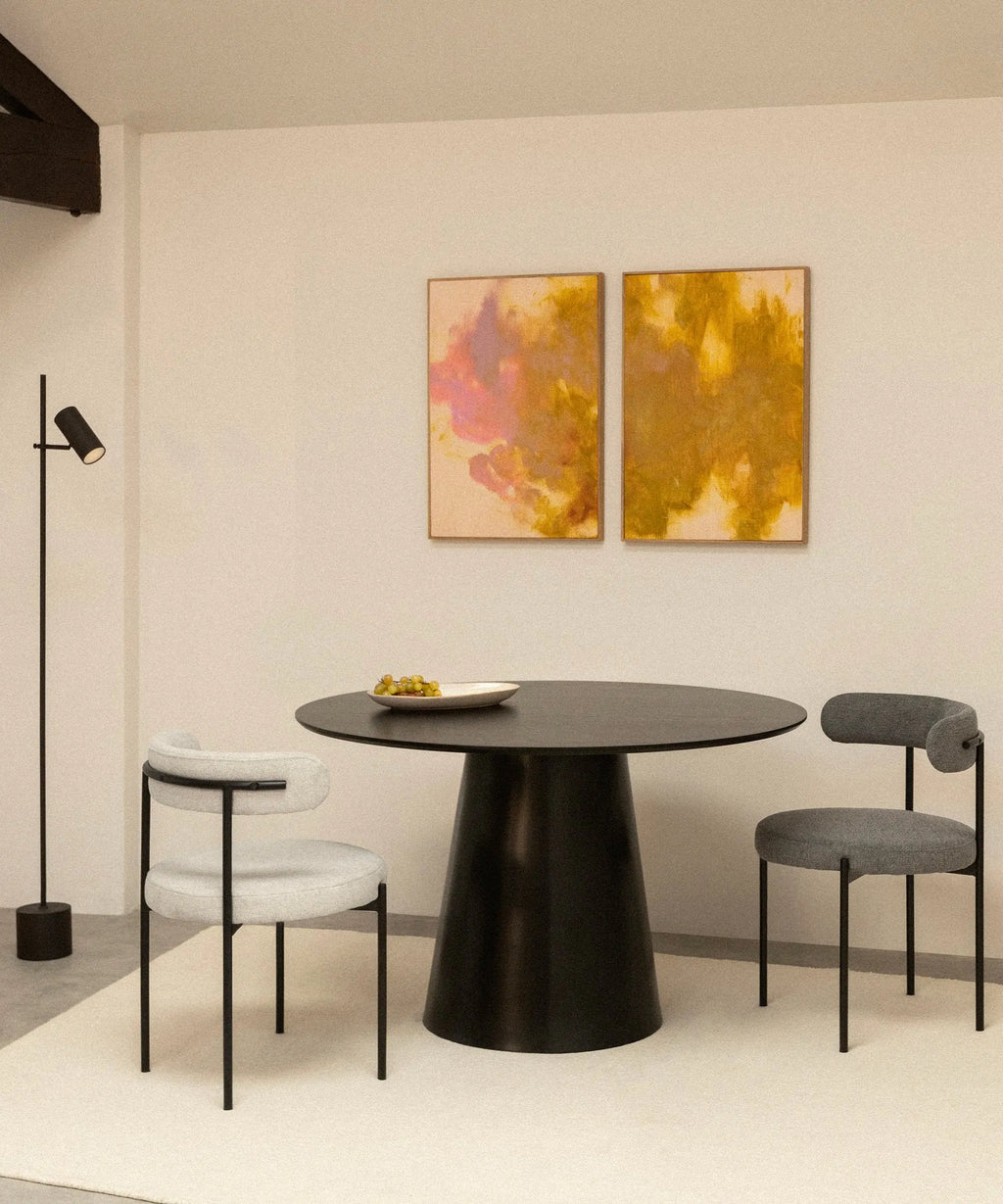 Silla de Comedor en Tela y Metal Alexia