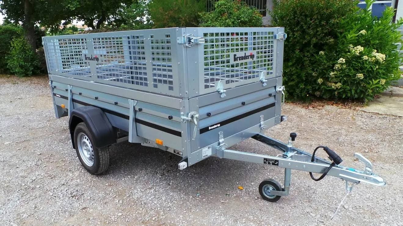 Remorques Remorque 2,60 m avec grille BRENDERUP