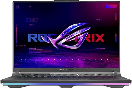 Asus ROG STRIX-G16-G614JI-N3082W PC Portable Gamer 16" FHD+ 165Hz Intel Core i7-13650HX RTX 4070 8 GB TGP 140W 32Go RAM DDR5 1TO SSD MVMe M.2 PCIe4, Windows 11Home Clavier AZERTY Rétroéclaire RGB