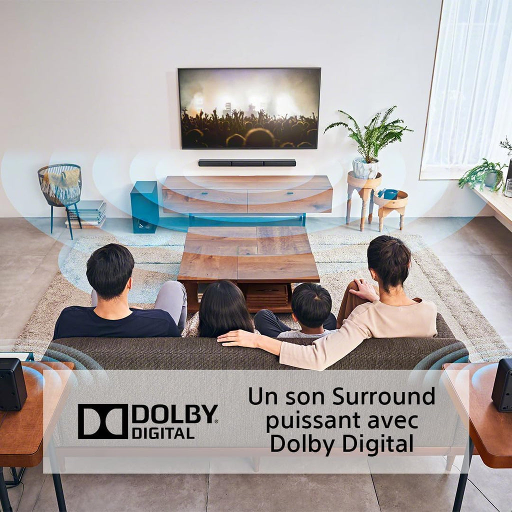 Sony HT-S40R - Barre de Son 5.1ch Home Cinéma avec Enceintes Satellites sans Fil, Noir