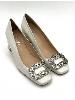Escarpin Stocks Permanents Valda / Nacre