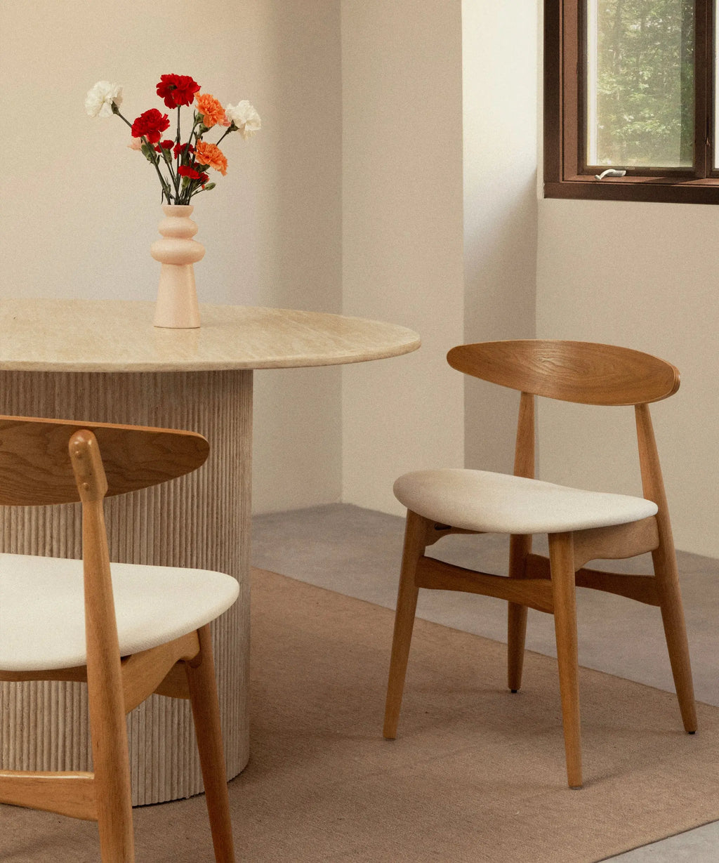 Silla de Comedor en Madera Acolchada Kyoto