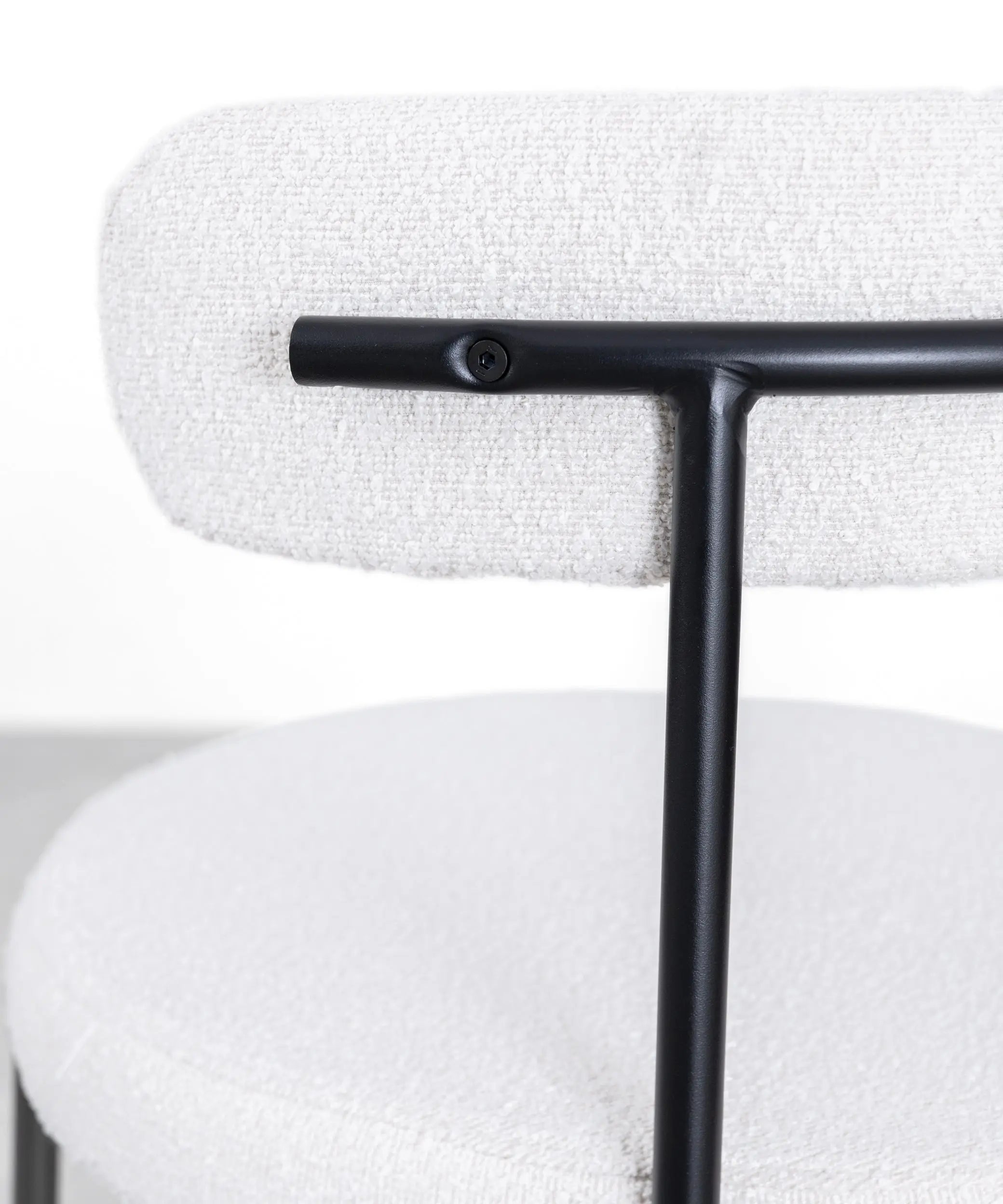Silla de Comedor en Tela y Metal Alexia