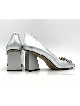 Escarpin Stocks Permanents Viki / Argent
