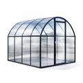Serre en polycarbonate avec cadre en aluminium noir