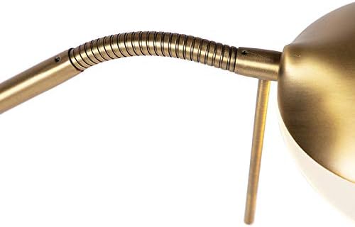 Qazqa lexus - LED Dimmable Lampadaire avec lampe de lecture variateur inclus - 1 lumière - H 1800 mm - Bronze - Moderne - éclairage intérieur - Salon I Chambre