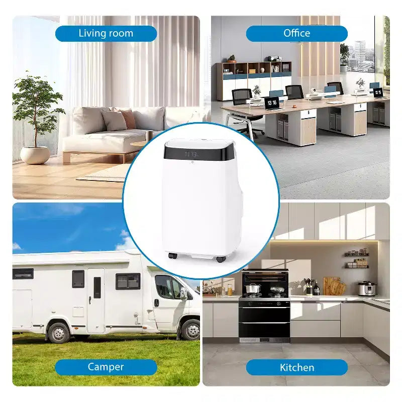 10000 BTU Portable Air Conditioner, Home AC/Air Conditioner with Remote Control for Room up to 450 Sq.Ft, 3-in-1 Functions/24 Hrs Timer/Caster Wheels