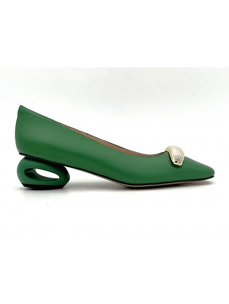 Escarpin Stocks Permanents Vivia / Vert