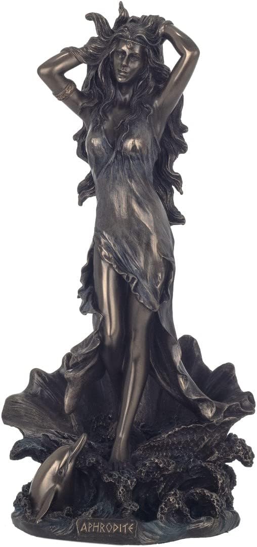 BY SIGRIS Signes Grimalt Figurines Décoratives | Figure Bronze Dieu Grecque Aphrodite - 28 x 12 x 14 cm