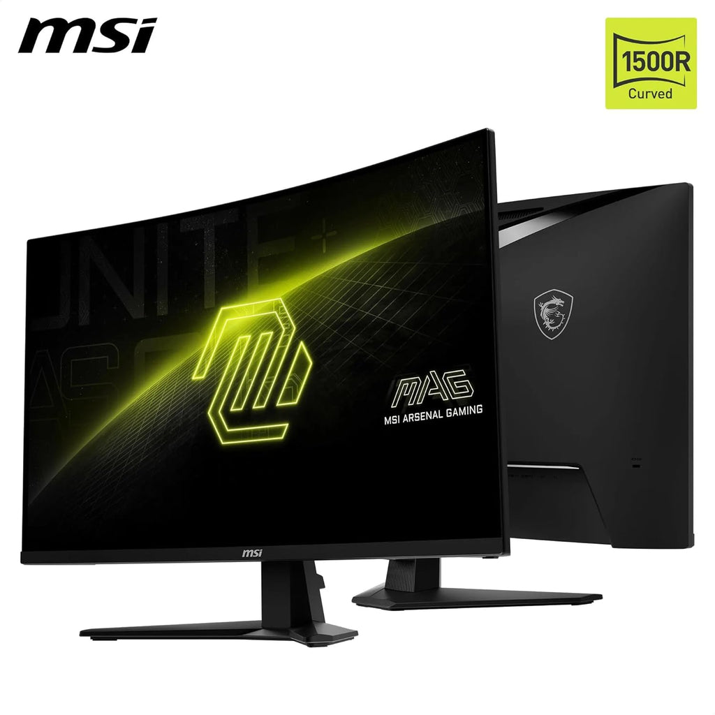 MSI MAG 32CQ6F Écran Gaming incurvé FHD de 32" - Dalle Rapid VA 2560 x 1440 1500R, 180 Hz / 0,5ms, DisplayHDR 400, AMD FreeSync, AI Vision, Compatible VESA, inclinable - HDMI 2.0b, DP 1.4a