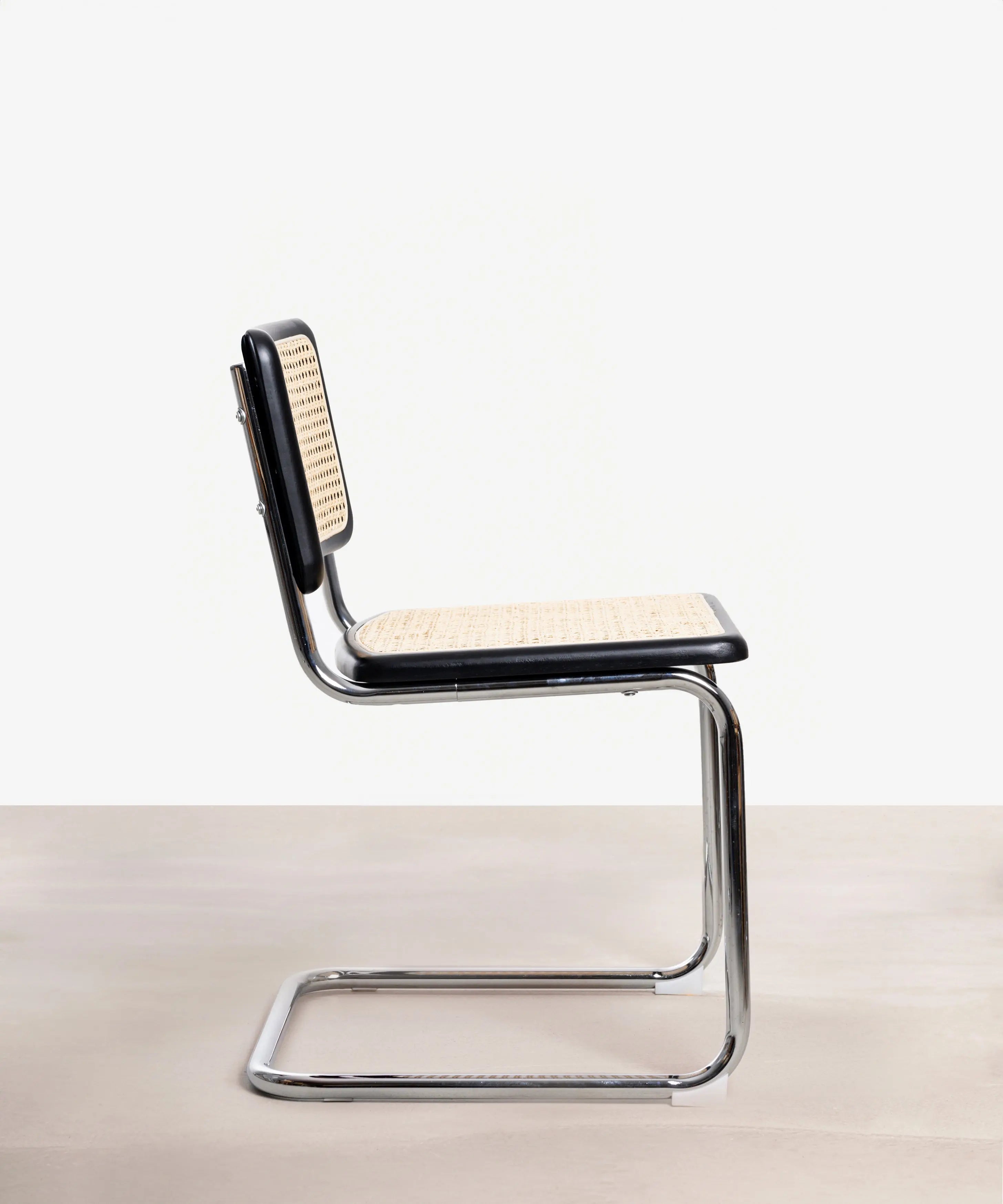 Silla de Comedor de Madera, Ratán y Metal Candy