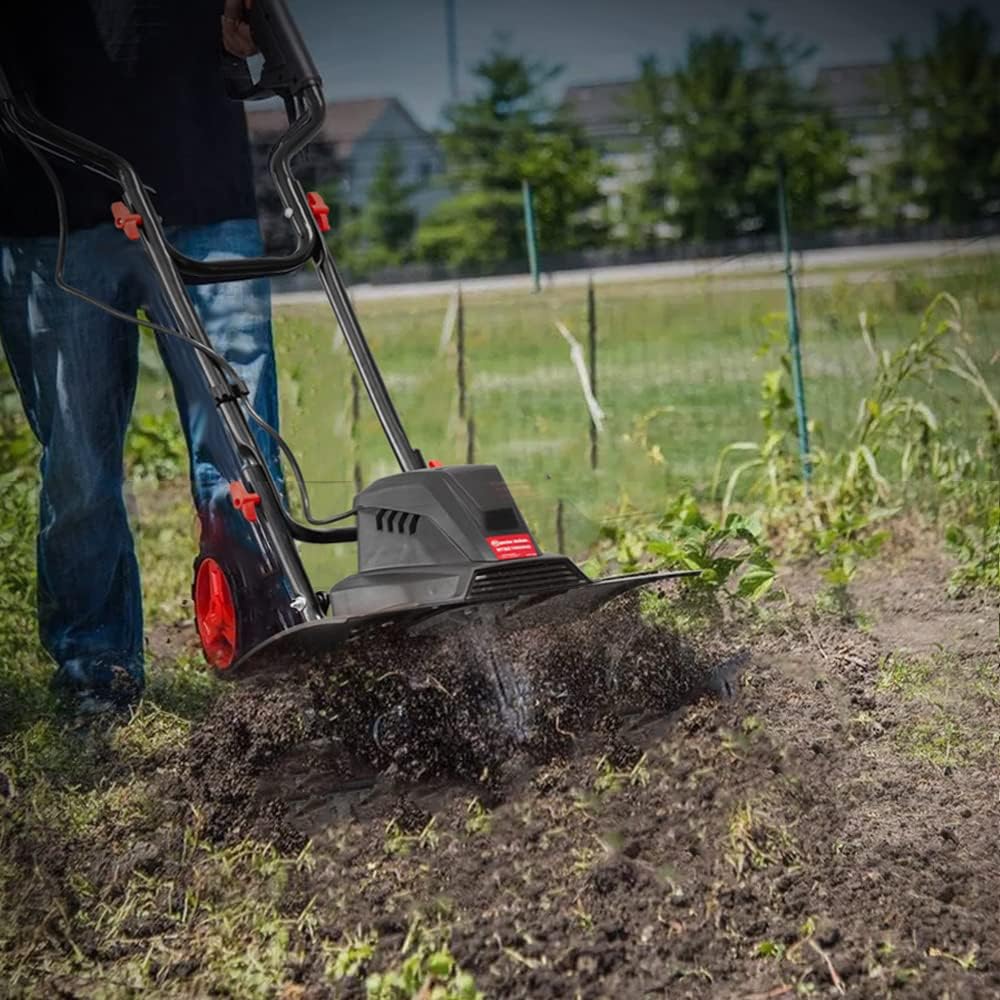 Motobineuse électrique 1500W - 6 Fraises - 45cm - Elem Garden