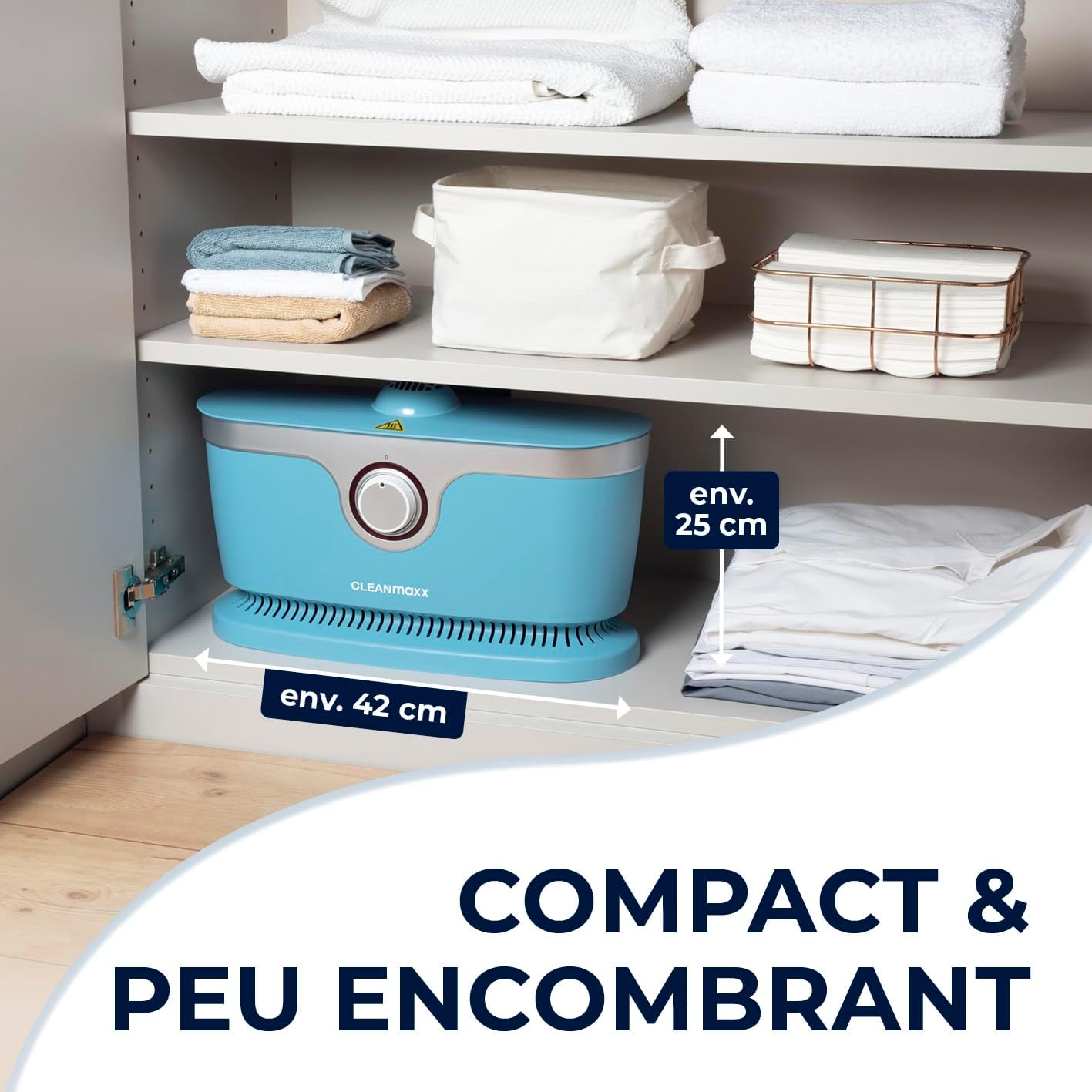 CLEANmaxx Appareil de repassage automatique de chemises avec accessoire pour pantalons | Idéal pour chemises, chemisiers & pantalons | Séchage doux et infroissable en quelques minutes