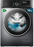 Cecotec Lave-linge 10Kg Chargement Frontal Bolero Dresscode 10500 Inverter Steel A, 1950W, 1400 rpm, Moteur Inverter Plus, Basse Consommation, 16 Programmes, Lavage Vapeur, Delay Start, Acier