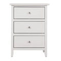 Daniel 3-drawer Transitional Wooden Nightstand
