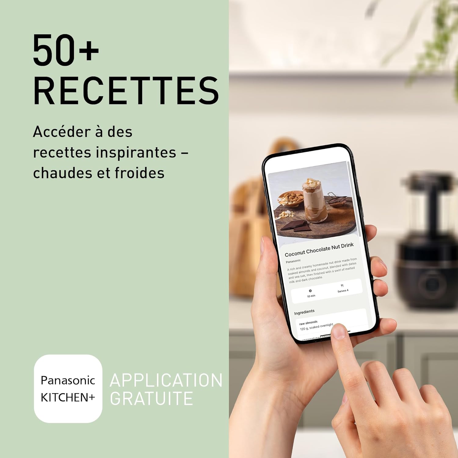 Panasonic MX-HG4401KXE Blender Chauffant, 1.2L, 800W, Chaud et Froid, 9 modes Automatiques, 10 Vitesses, Minuterie, Maintien au Chaud, Nettoyage Automatique, Noir et or Rose
