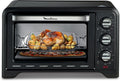 Moulinex Four posable 33 L, Chaleur tournante, Convection de pointe, 6 modes de cuisson, Thermostat réglable jusqu'à 240 °C, Timer 120 min, Grille réversible, Maniques silicone, Optimo Noir OX464811