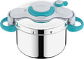 SEB ClipsoMinut'Easy + bleu 7,5L poignées rabattablesCocotte-minute®InductionLivre de 100 recettes Autocuiseur Inox Fabriqué en France Facile à utiliser P4904816