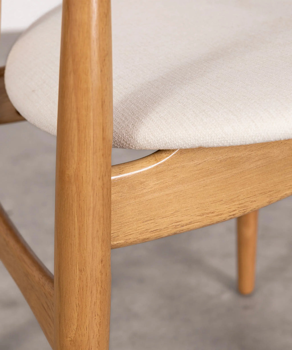 Silla de Comedor en Madera Acolchada Kyoto