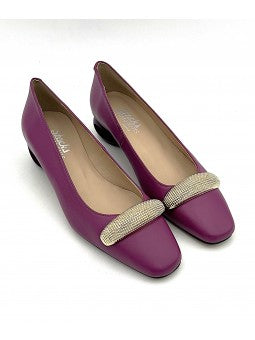 Escarpin Stocks Permanents Vivia / Aubergine