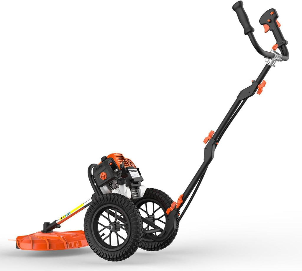Fuxtec Débroussailleuse Thermique Coupe Bordure à Roues FX-FSR162 62cm3 Bobine de Fil, Ultra Maniable, Spécialement Conçue pour Les Grands Terrains et Protéger Votre Dos