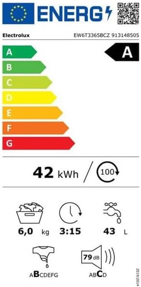 Lave-linge top ELECTROLUX EW6T3365BCZ
