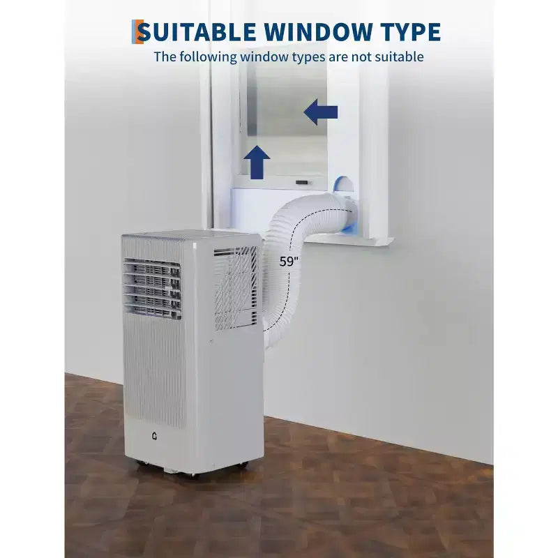 Portable Air Conditioners, Flarhetoric 10000 BTU Cooling/Fan/Dry 3 IN 1 Portable Ac unit for Room 560 SQ.FT, Units for Low Noise rooms