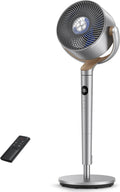 DREO 23dB ventilateur sur pied silencieux, portée de 24M, volume d'air 1200m³/h, turbo circulateur, hauteur de 102CM, 3 modes, 8 vitesses, oscillation omnidirectionnelle 120°+120°, PolyFan 502