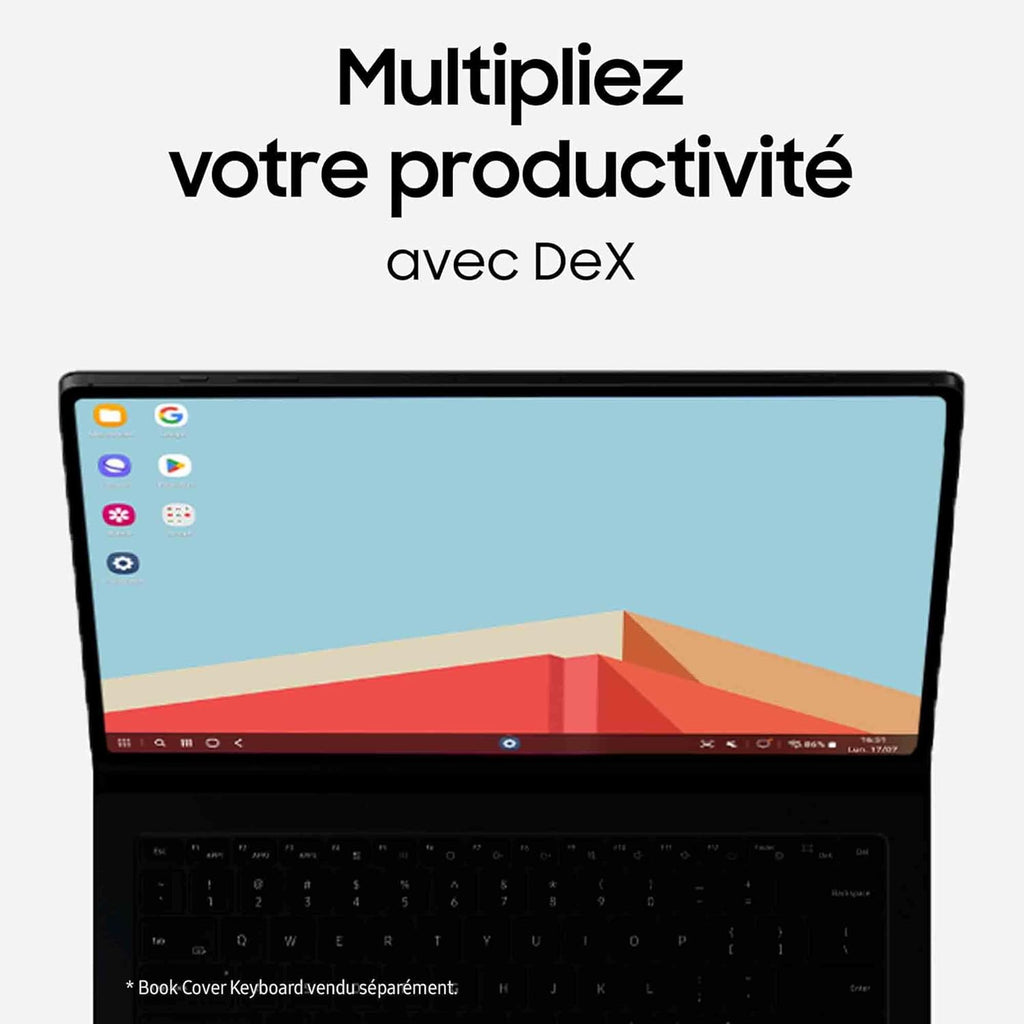 Samsung Galaxy Tab S9 Ultra Tablette avec Galaxy AI, Android, 14.6" 256Go de Stockage, Lecteur MicroSD, 5G, S Pen Inclus, Anthracite