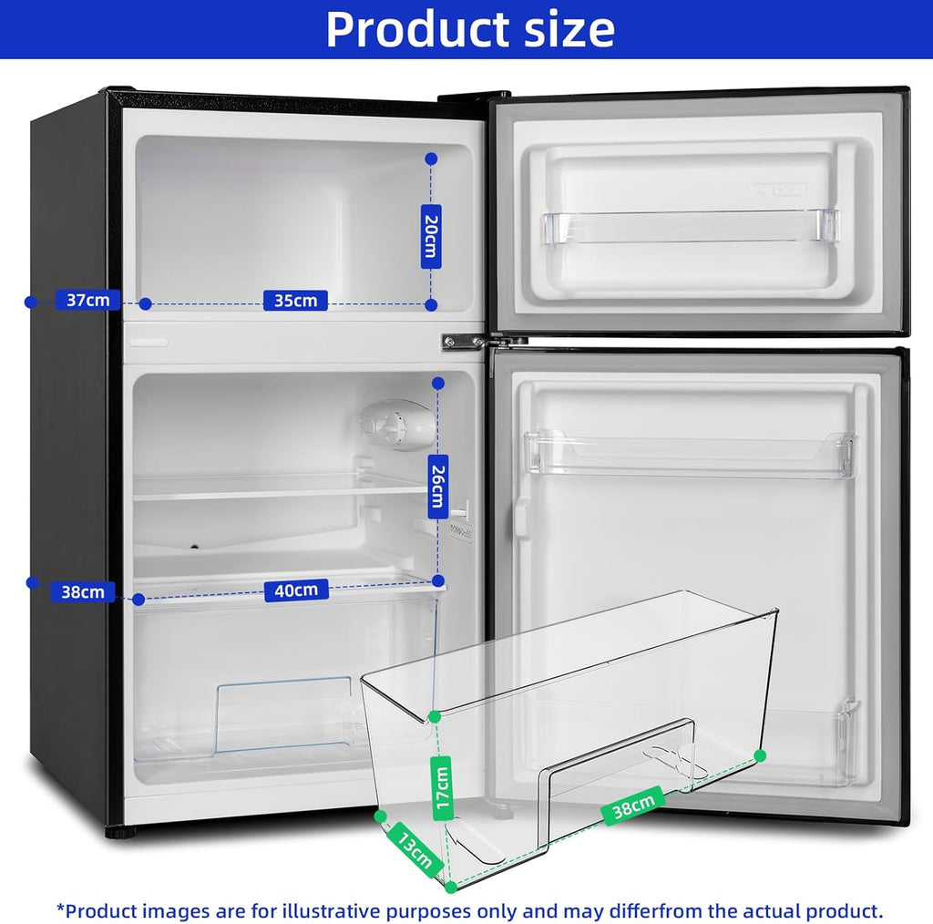 CHIQ Réfrigérateur congélateur en haut Réfrigérateur congélateur - 86 L (61/25L) - Portes réversibles, Congélateur 4 étoiles, Machine à glaçons, Garantie compresseur 12 ans, Classe E