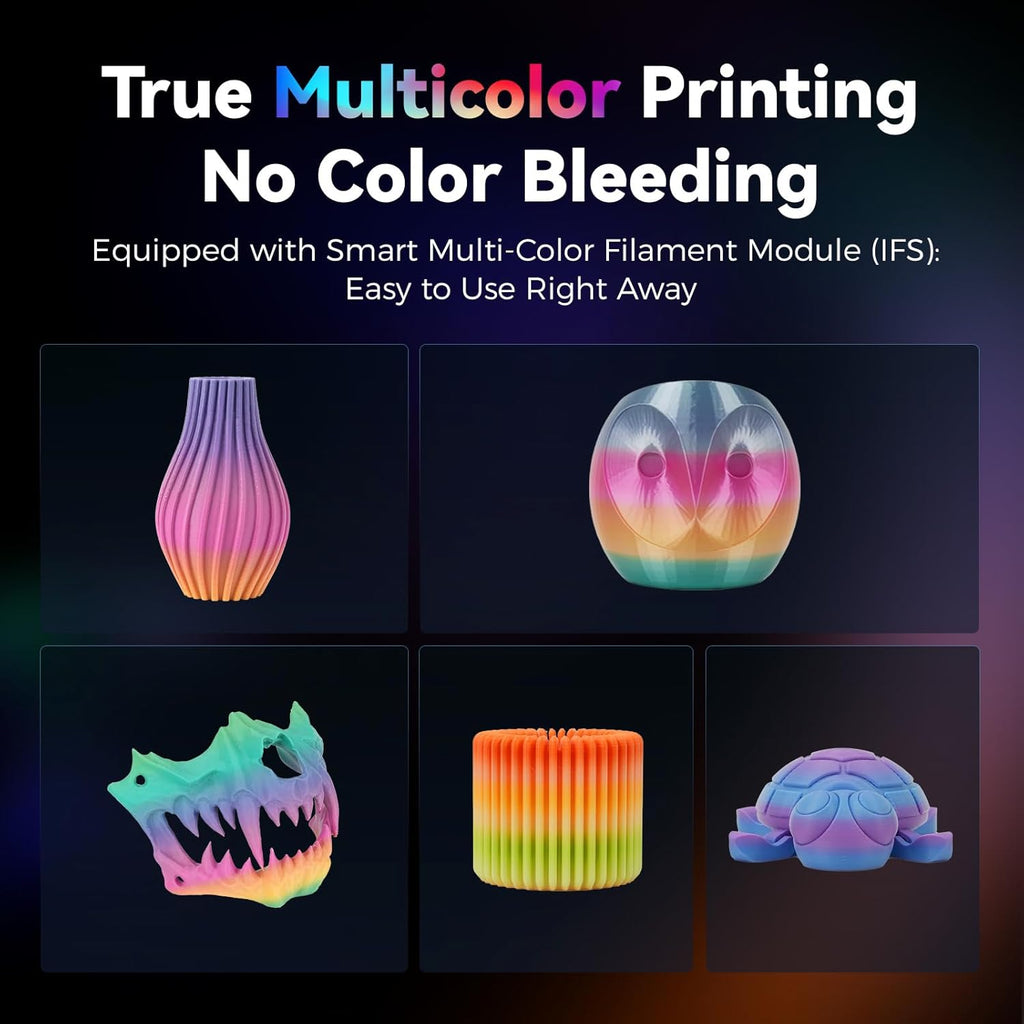 Imprimante 3D Flashforge Adventurer 5X avec Impression Multicolore, Personnalisation avec IFS, Imprimante 3D AD5X Multi-matériaux/Nivellement Entièrement Automatique, Vitesse Maximale : 600 mm/s