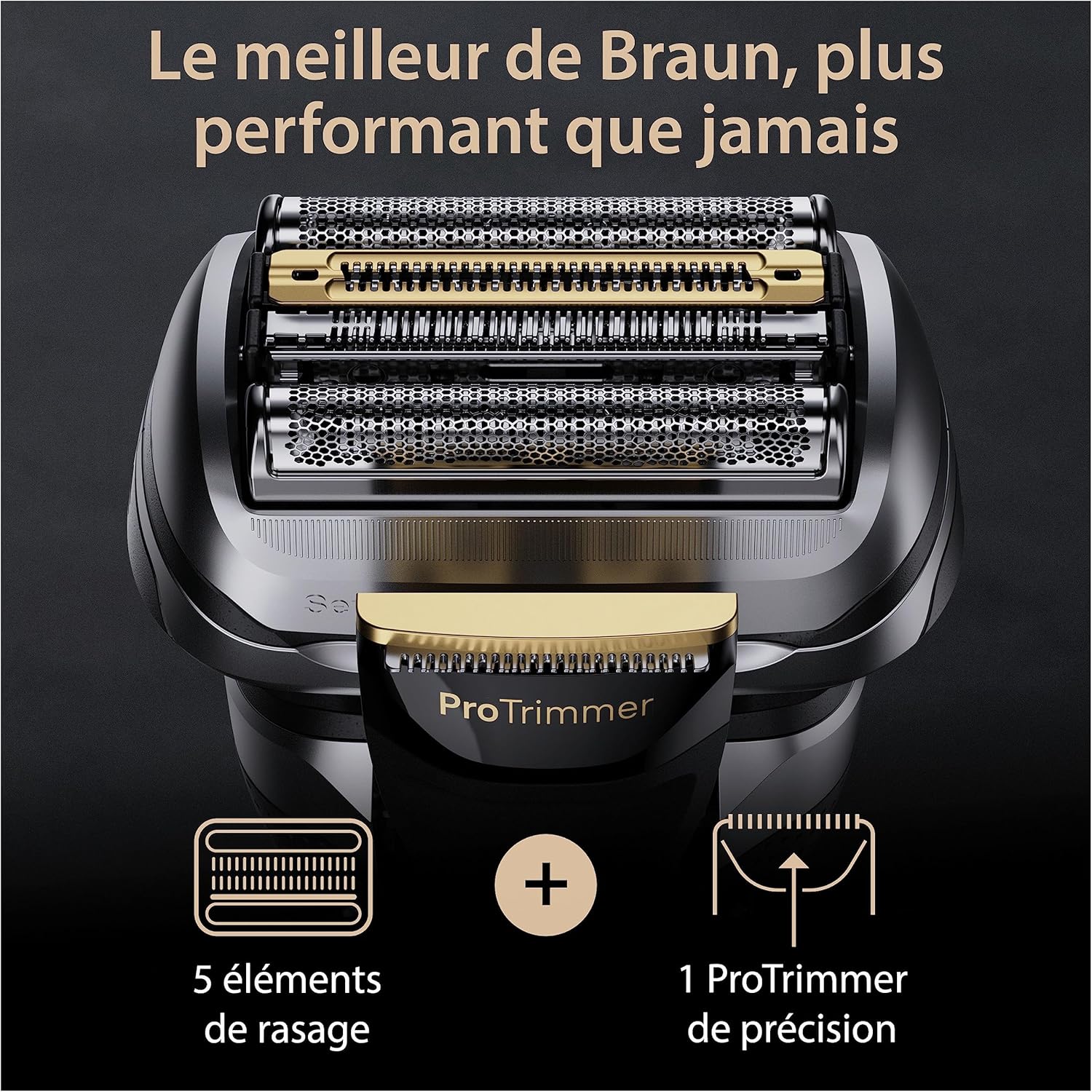 Braun Series 9 PRO+ 9510s, rasoir électrique pour homme, noir