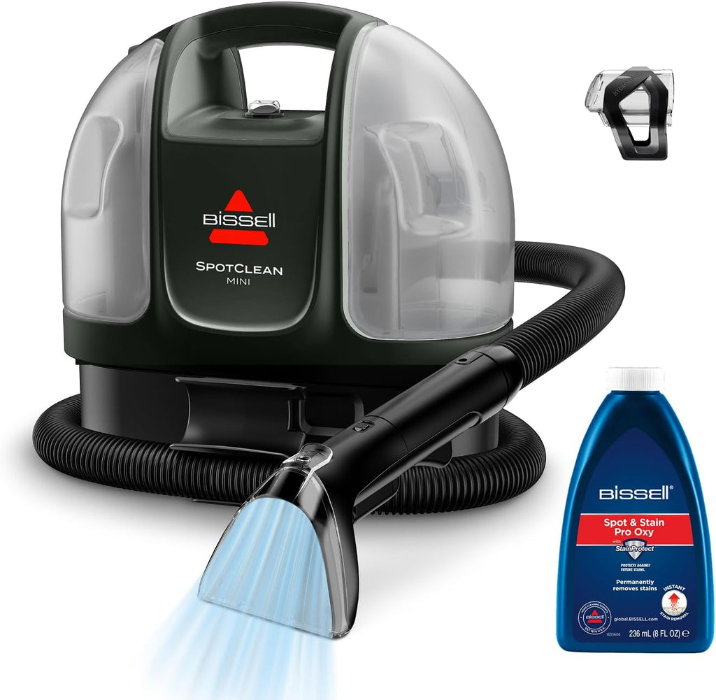 BISSELL SpotClean Mini Shampouineuse Filaire, Nettoyeur Tapis Portable, Idéal pour les Nettoyages Rapides, Compact et Léger, Élimine les Taches en Voiture, Bateau, Canapé et Plus Encore, 41491