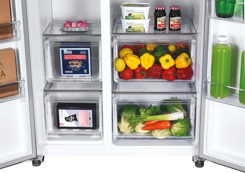 Réfrigérateur Américain - CANDY - CHSBSO-6174XWD - Classe E - 529 L - 39 dB - Inox