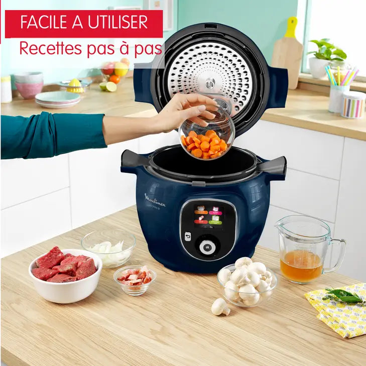 Cookeo+ 150 recettes Bleu, avec louche incluse